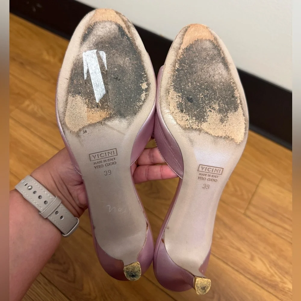 Very Rare Vintage Giuseppe Zanotti Beaded Kitten Heel Sandals - Picture 3 of 3